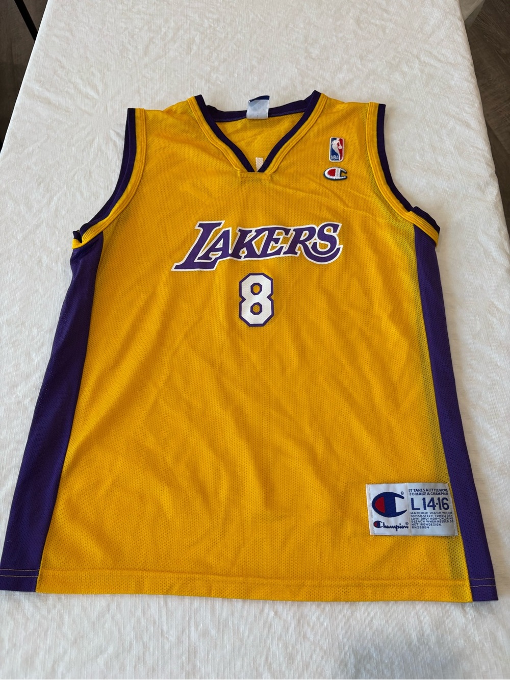 Vintage Los Angeles Lakers Kobe Bryant jersey champion